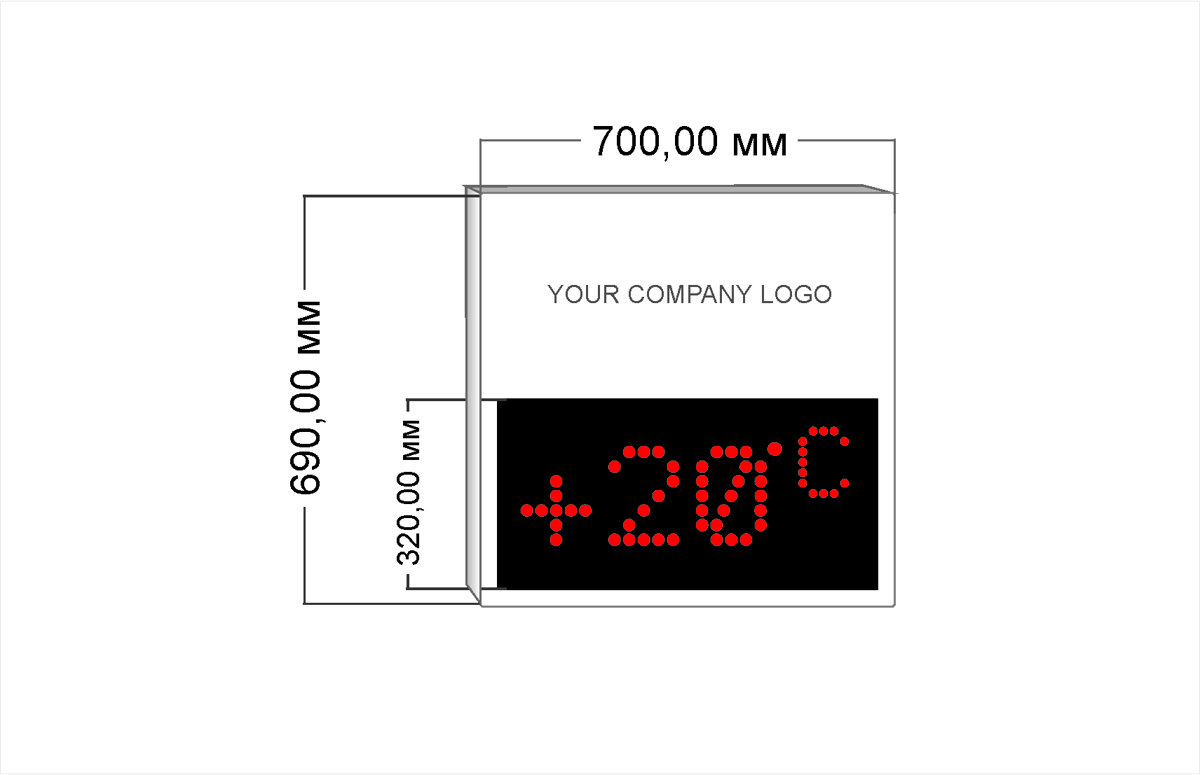 LED watches and thermometers with corporate logos - LED watches