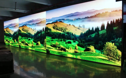 P4 16:9 QHD indoor LED screen 384cm x 224cm